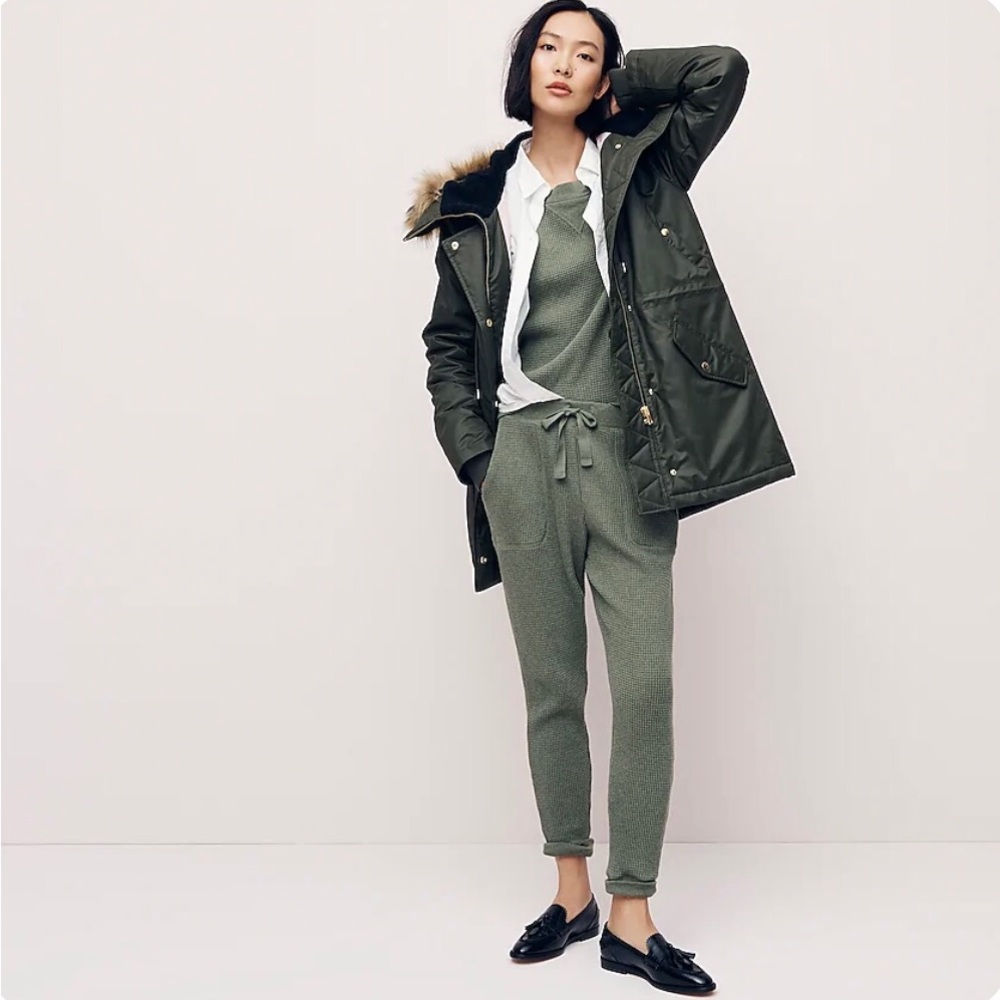 J.crew Waffle jogger pant